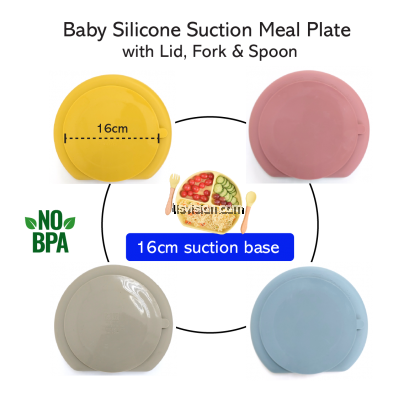 LLS Baby Silicone Suction Meal Plate