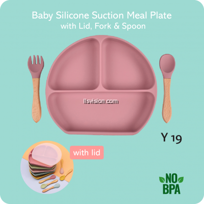 LLS Baby Silicone Suction Meal Plate