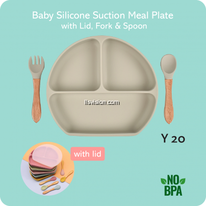 LLS Baby Silicone Suction Meal Plate