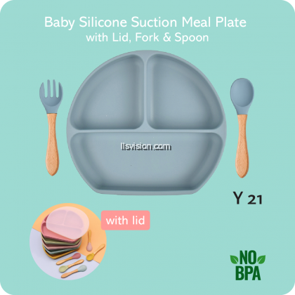 LLS Baby Silicone Suction Meal Plate