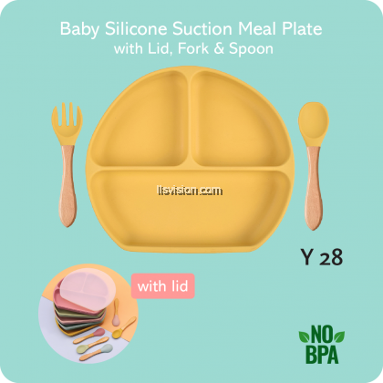 LLS Baby Silicone Suction Meal Plate