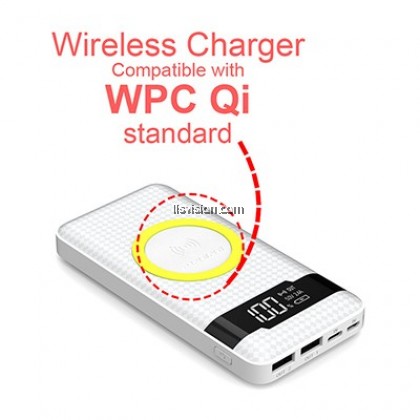 PINENG PN-886 10000mAh Qi Wireless Polymer Power Bank