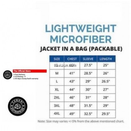 Ultifresh Beam Lightweight Microfiber Hoodie Jacket In A Bag (AKJ01)