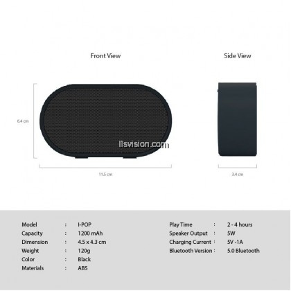 LLS I-POP Bluetooth Speaker (Multi Functions)