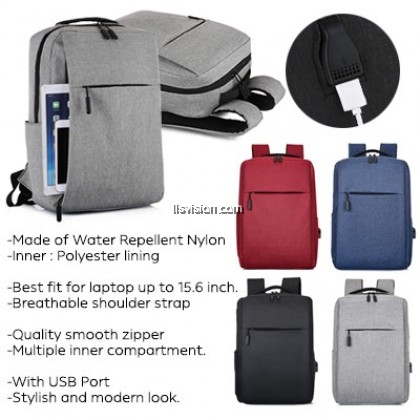 LLS 15.6'' KYLE Laptop Backpack with USB Port