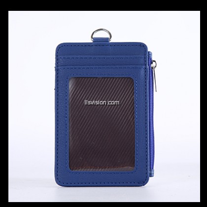 LLS PU ID Holder with Open Zippered Wallet