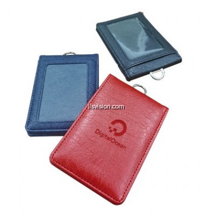 LLS Magnetic PU ID Holder Flip Open Wallet